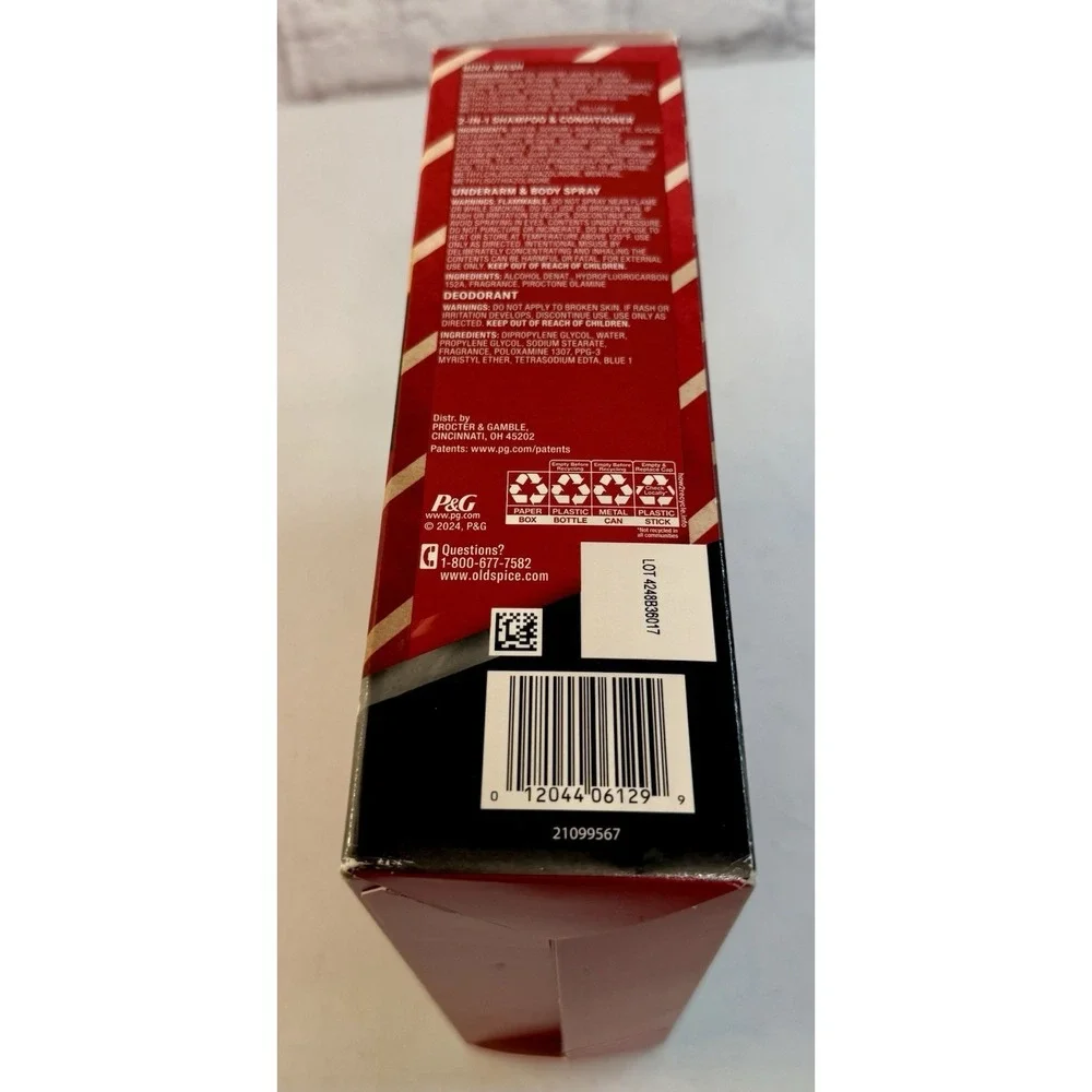 4 PC Old Spice Swagger The Holidays Edition Hair & Body Care Gift Set